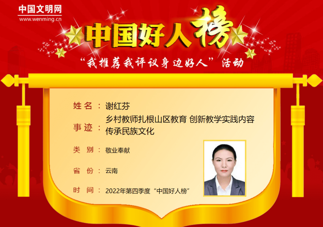 爱心舞蹈小苹果儿童版教学:大理州1人荣登2022年第四季度“中国好人榜”