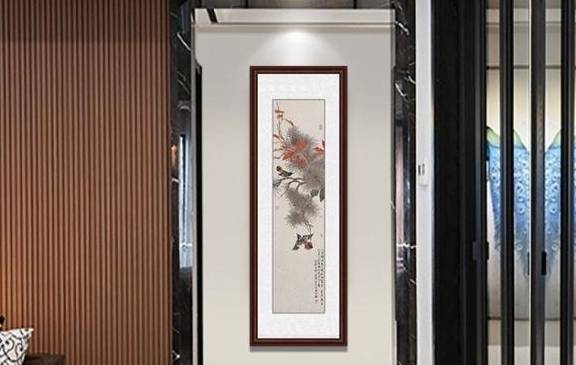 竖版苹果玄关画
:玄关装饰挂什么画好 花鸟画清新典雅格调满满