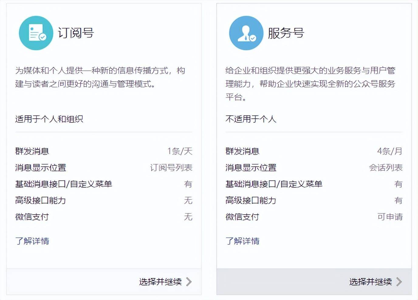 微信公众平台手机版:微信公众平台订阅号和服务号的区别详解